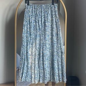 Sezane Tammi Skirt - Sz 36 in Garden Blue